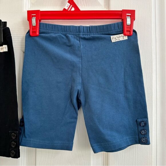 Lily & Londyn's button biker shorts under dresses back blue girls size 6 - Picture 5 of 10